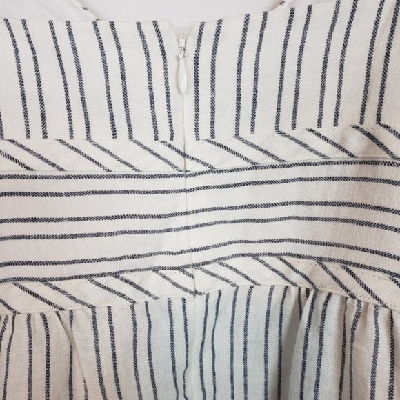 Theory "Melaena B" Narrow Stripe Linen Dress - Picture 5 of 8